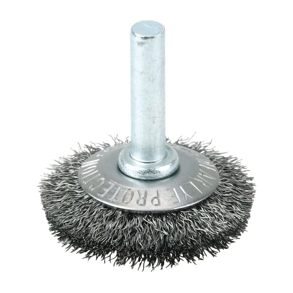 Weiler 1-1/2" Wire Wheel, .006" Steel Fill, 1/4" Stem 17901 - main